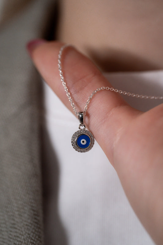Evil Eye Silver Pendant