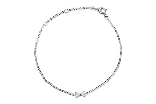 Women Bow Knot Bracelets Cubic Zircon