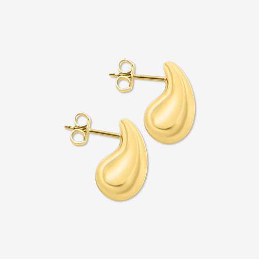 Sterling Silver Chunky Tear Drop Stud Earrings