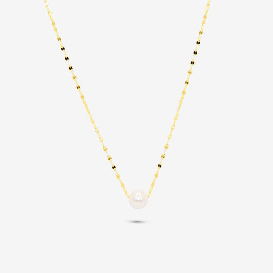 Sterling Silver Buckle Chain and Pearl Necklace